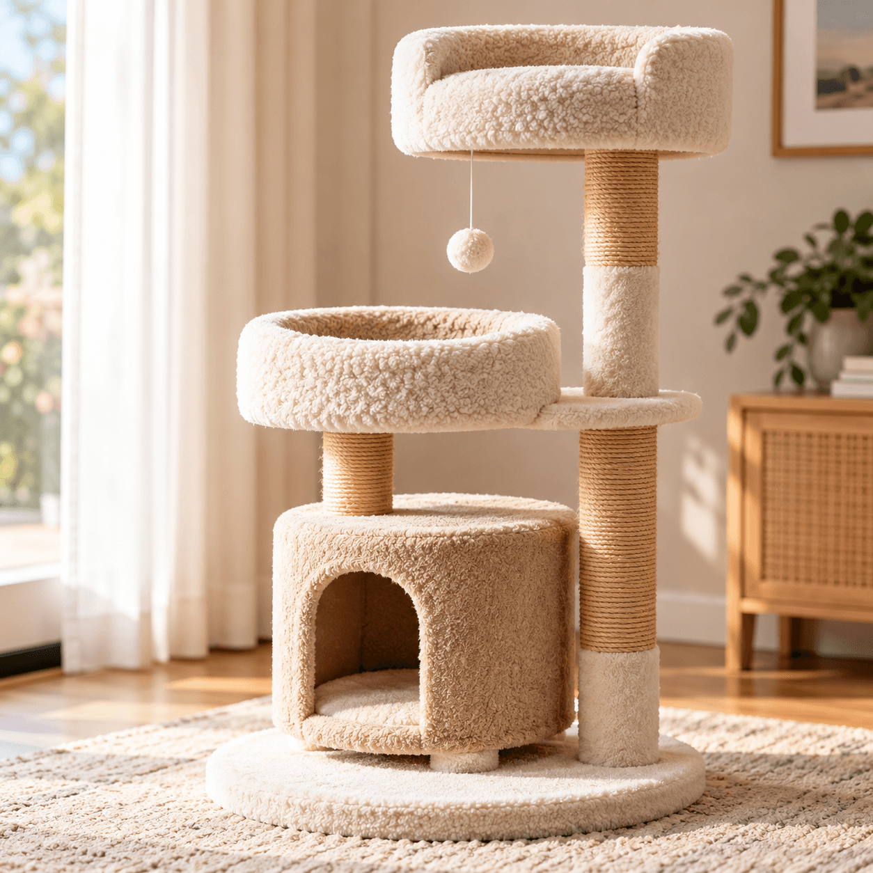 PawHaven Plush Cat Tower illustrative preview
